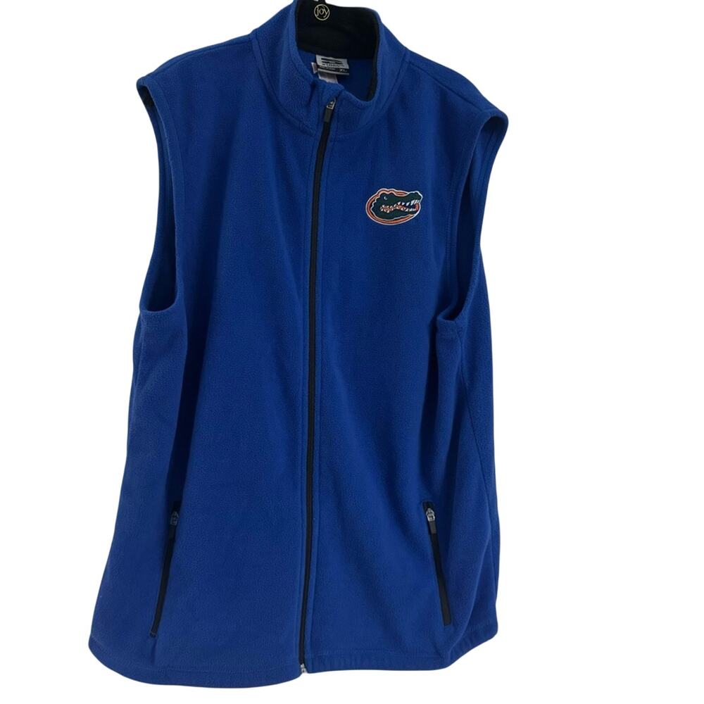 Florida Gators Stadium Athletics Men’s Blue Fleece Full Zip Up Vest Size‎ XL